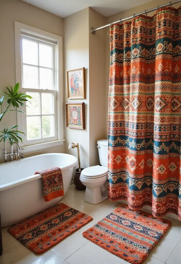 27 African Bathroom Decor Ideas With Cultural Beauty 2 27 African Bathroom Decor Ideas With Cultural Beauty - 1. Bold Tribal Prints