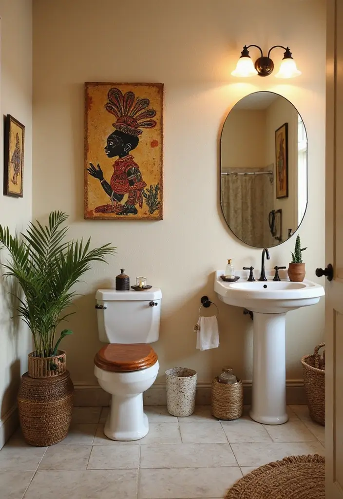 27 African Bathroom Decor Ideas With Cultural Beauty 13 27 African Bathroom Decor Ideas With Cultural Beauty - 12. Cultural Symbolism