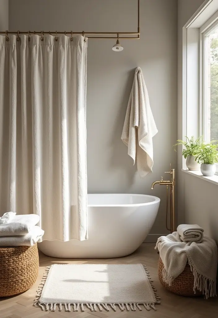 27 African Bathroom Decor Ideas With Cultural Beauty 17 27 African Bathroom Decor Ideas With Cultural Beauty - 16. Layered Textiles