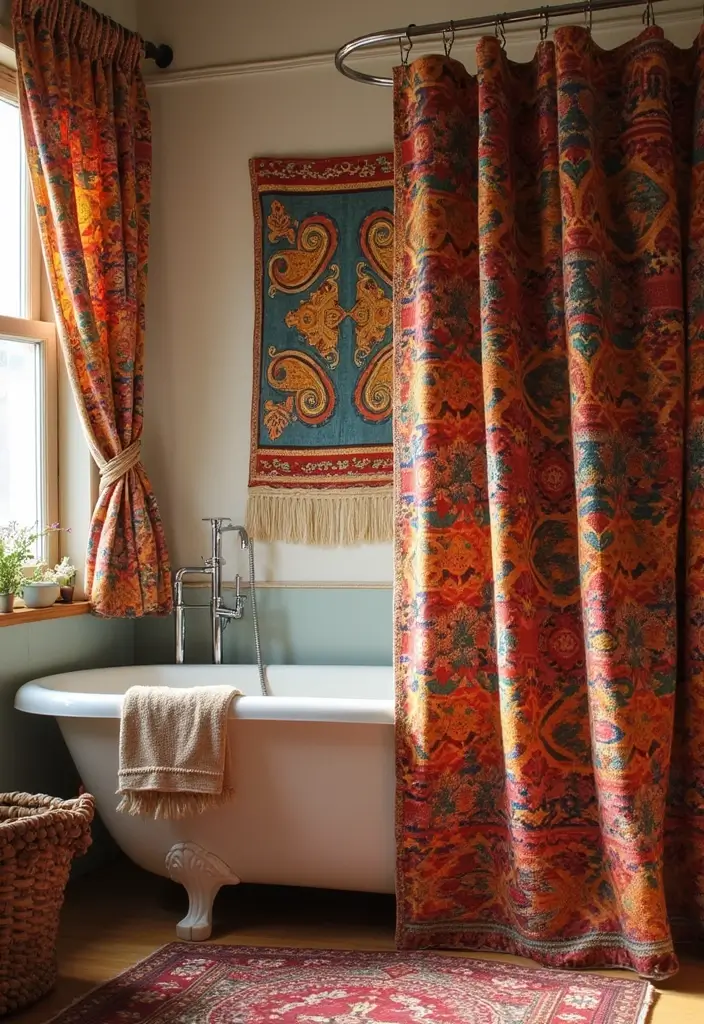 27 African Bathroom Decor Ideas With Cultural Beauty 23 27 African Bathroom Decor Ideas With Cultural Beauty - 22. Cultural Textiles