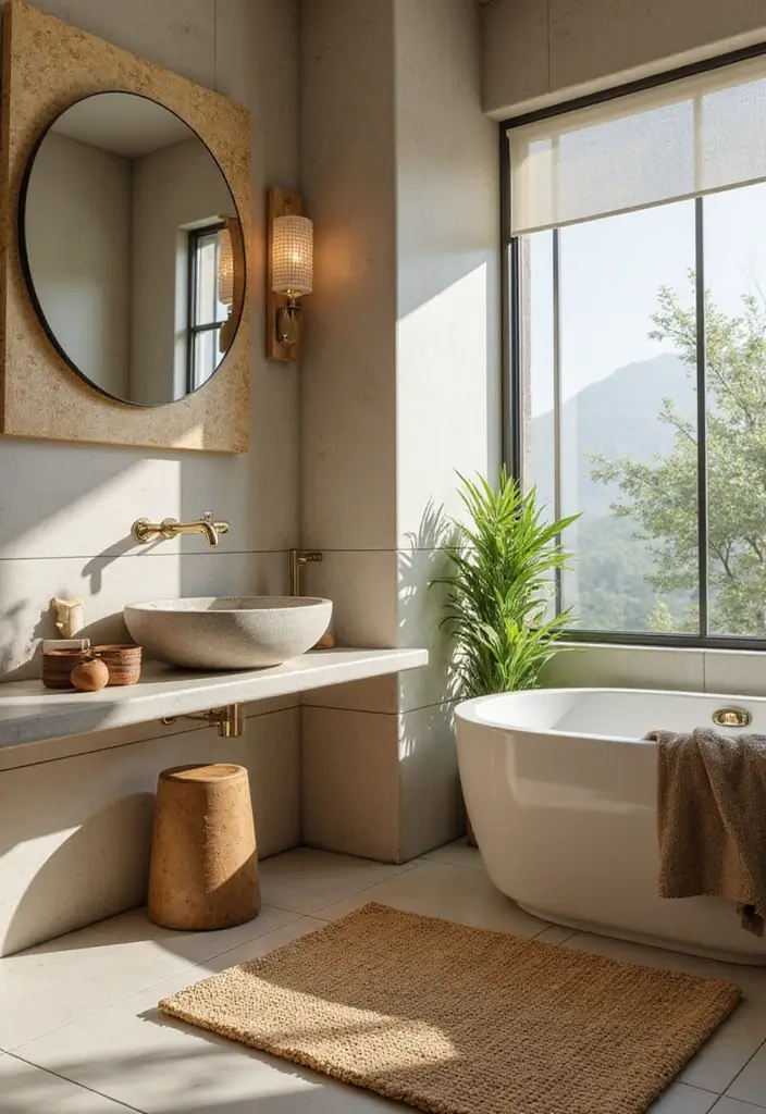 27 African Bathroom Decor Ideas With Cultural Beauty 27 27 African Bathroom Decor Ideas With Cultural Beauty - 26. Natural Spa Accents