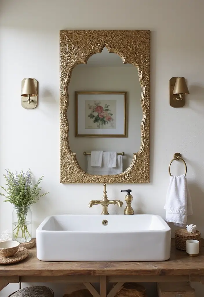 27 African Bathroom Decor Ideas With Cultural Beauty 8 27 African Bathroom Decor Ideas With Cultural Beauty - 7. Decorative Mirrors