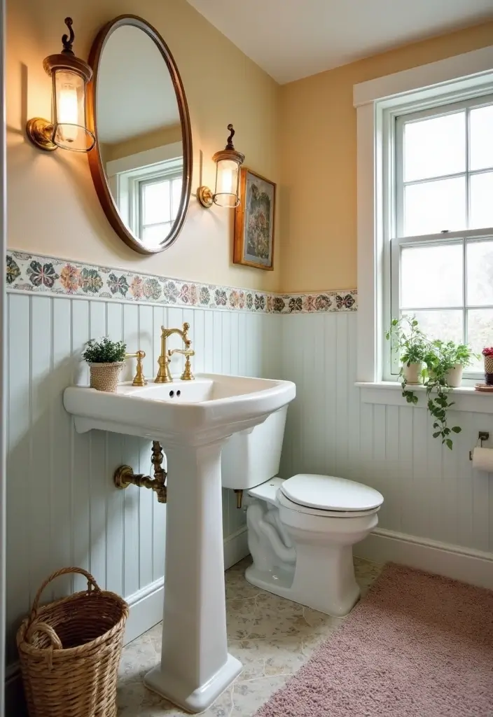 27 Half Bathroom Paint Ideas That Make a Big Impact 23 27 Half Bathroom Paint Ideas That Make a Big Impact - 22. Little Details Matter