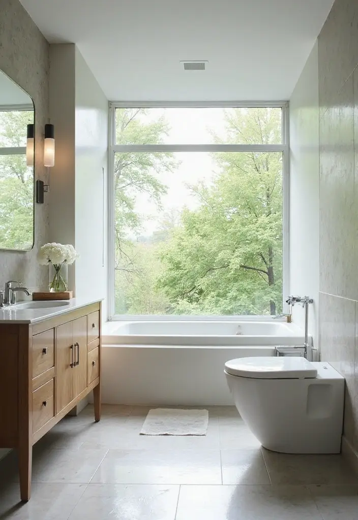 27 Light Bathroom Ideas That Feel Airy and Bright 3 27 Light Bathroom Ideas That Feel Airy and Bright - 2. Natural Light Maximization