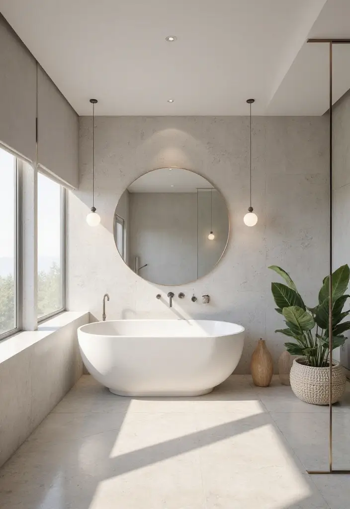 27 Light Bathroom Ideas That Feel Airy and Bright 21 27 Light Bathroom Ideas That Feel Airy and Bright - 20. Large Mirrors