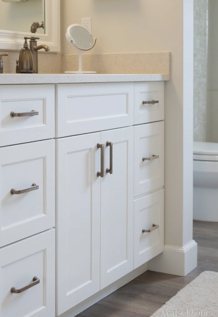 27 Light Bathroom Ideas That Feel Airy and Bright 22 27 Light Bathroom Ideas That Feel Airy and Bright - 21. Updated Hardware