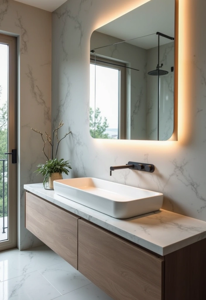 27 Light Bathroom Ideas That Feel Airy and Bright 27 27 Light Bathroom Ideas That Feel Airy and Bright - 26. Smart Technology
