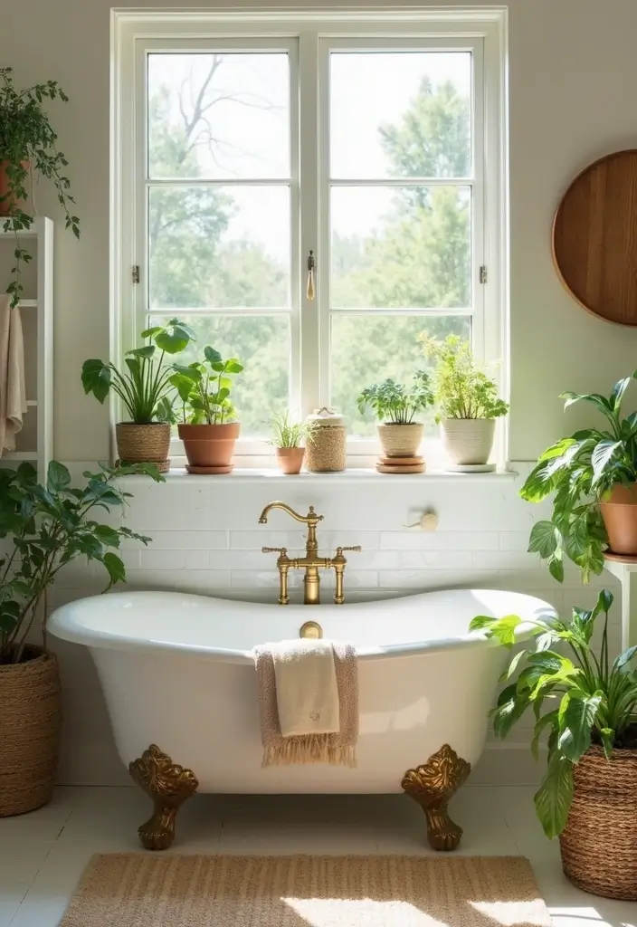 27 Light Bathroom Ideas That Feel Airy and Bright 28 27 Light Bathroom Ideas That Feel Airy and Bright - 27. Seasonal Decor Changes
