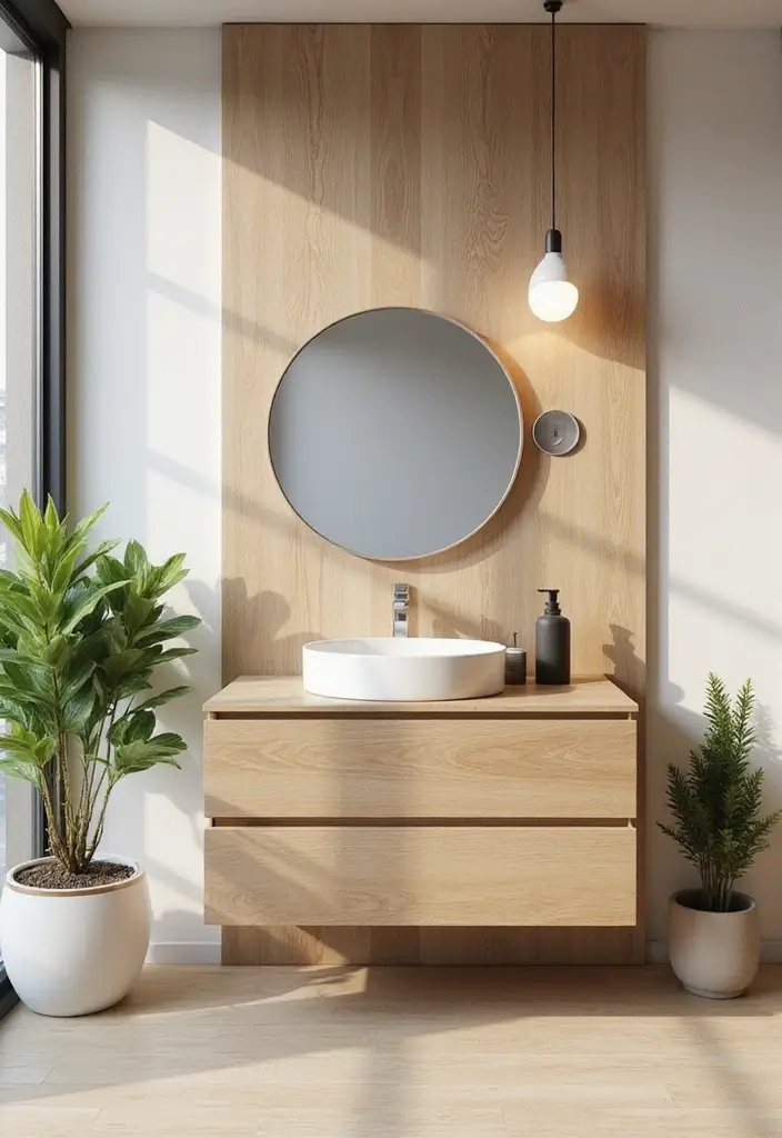 27 Light Bathroom Ideas That Feel Airy and Bright 4 27 Light Bathroom Ideas That Feel Airy and Bright - 3. Light Wood Accents