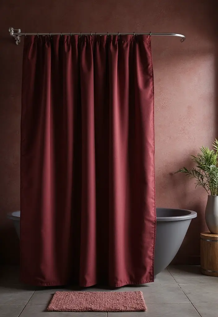 27 Moody Bathroom Decor Ideas With Spa Energy 12 27 Moody Bathroom Decor Ideas With Spa Energy - 11. Luxurious Shower Curtains