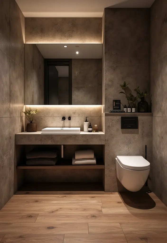 27 Moody Bathroom Decor Ideas With Spa Energy 25 27 Moody Bathroom Decor Ideas With Spa Energy - 24. Rich Flooring Choices