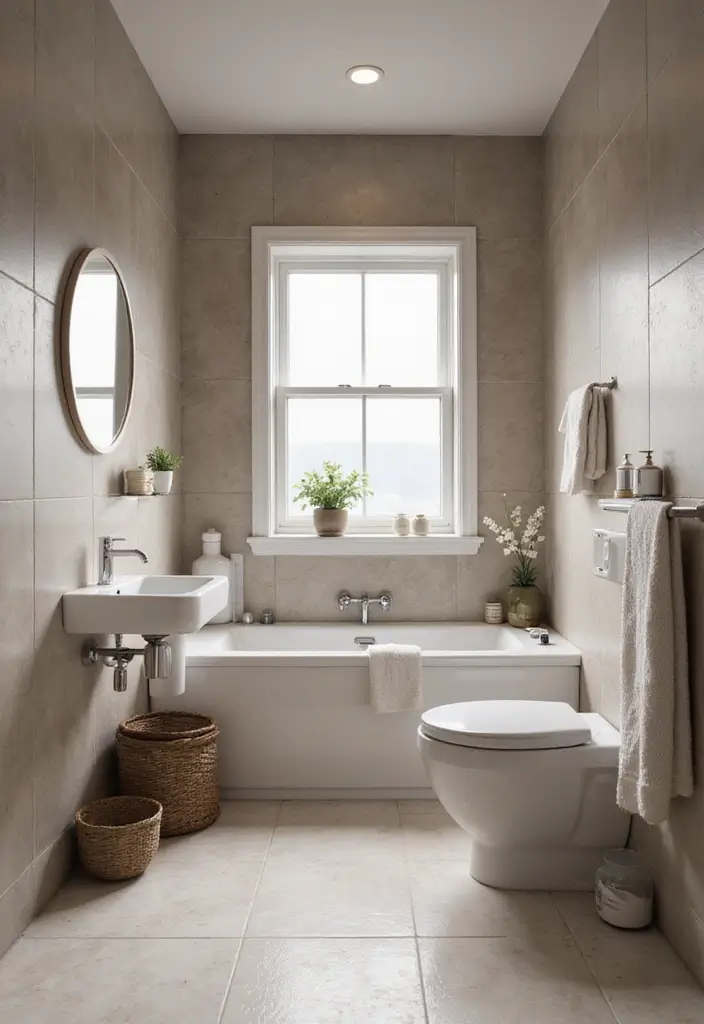 27 Moody Bathroom Decor Ideas With Spa Energy 5 27 Moody Bathroom Decor Ideas With Spa Energy - 4. Monochrome Color Schemes