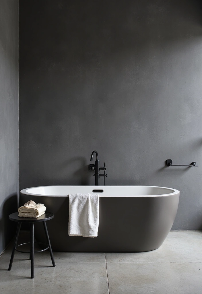 27 Moody Bathroom Decor Ideas With Spa Energy 8 27 Moody Bathroom Decor Ideas With Spa Energy - 7. Minimalist Decor