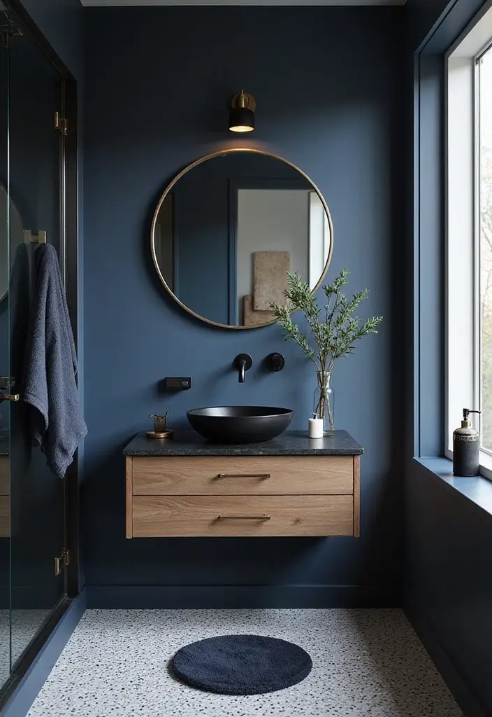 27 Navy and Black Bathroom Ideas That Feel Bold and Modern 29 27 Navy and Black Bathroom Ideas That Feel Bold and Modern - Conclusion