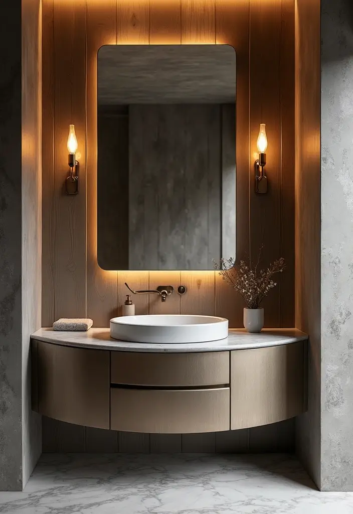 27 Painted Bathroom Vanity Colors That Instantly Refresh Your Space 13 27 Painted Bathroom Vanity Colors That Instantly Refresh Your Space - 12. Elegant Platinum