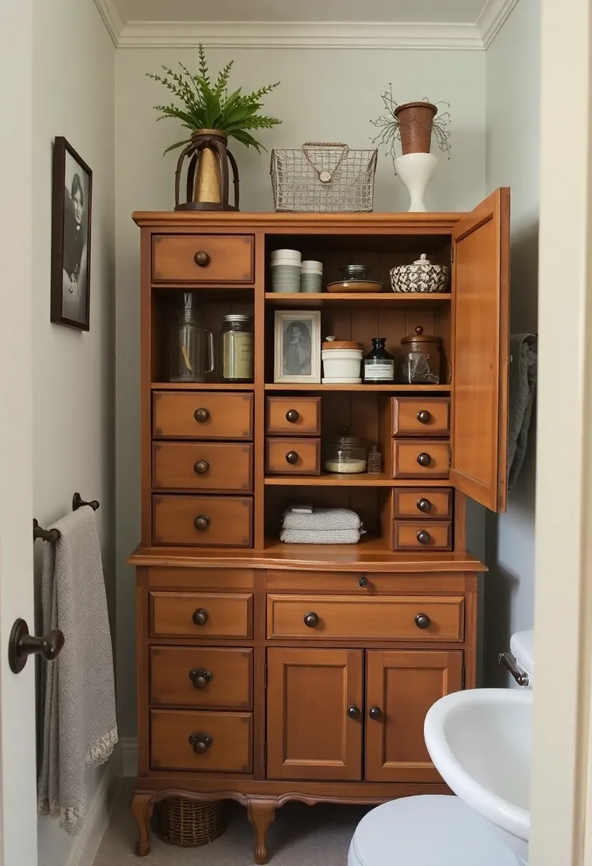 27 Small Bathroom Cabinet Ideas That Add Storage 28 27 Small Bathroom Cabinet Ideas That Add Storage - 27. Bathroom Apothecary
