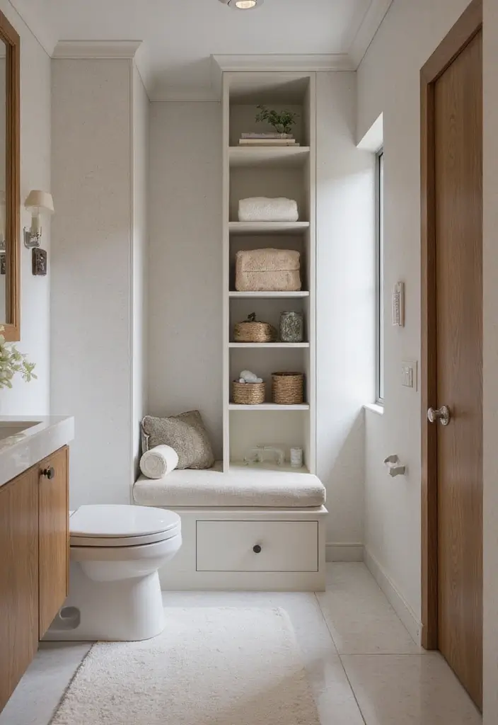 27 Small Bathroom Cabinet Ideas That Add Storage 7 27 Small Bathroom Cabinet Ideas That Add Storage - 6. Multi-Functional Furniture