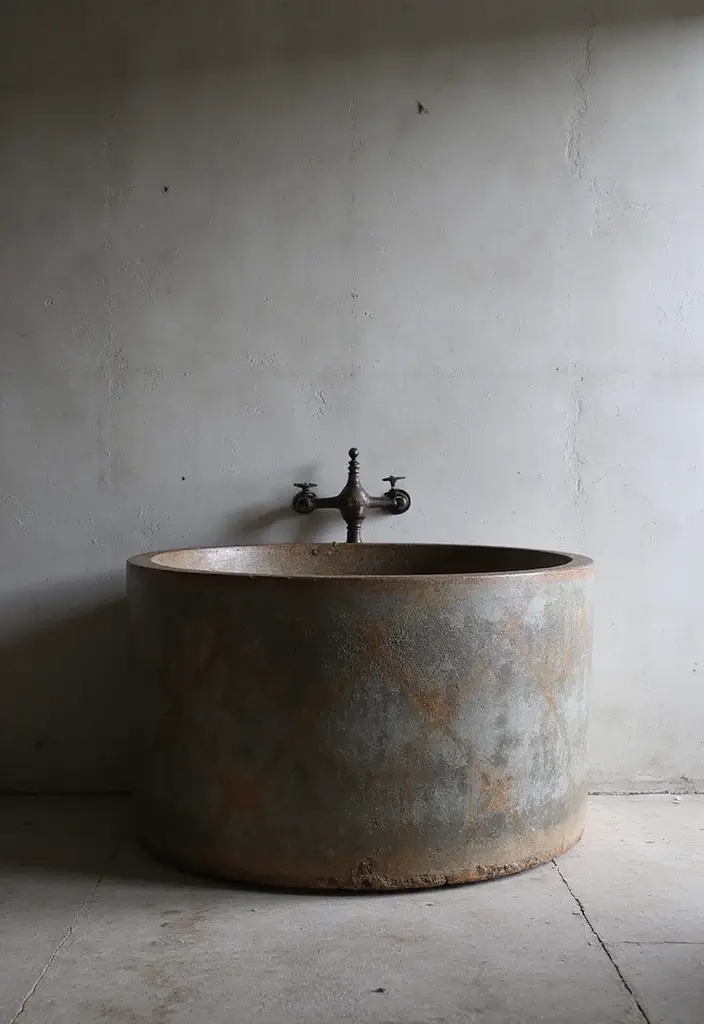 27 Small Bathroom Sink Ideas That Save Space Stylishly 12 27 Small Bathroom Sink Ideas That Save Space Stylishly - 11. Industrial Style Sinks