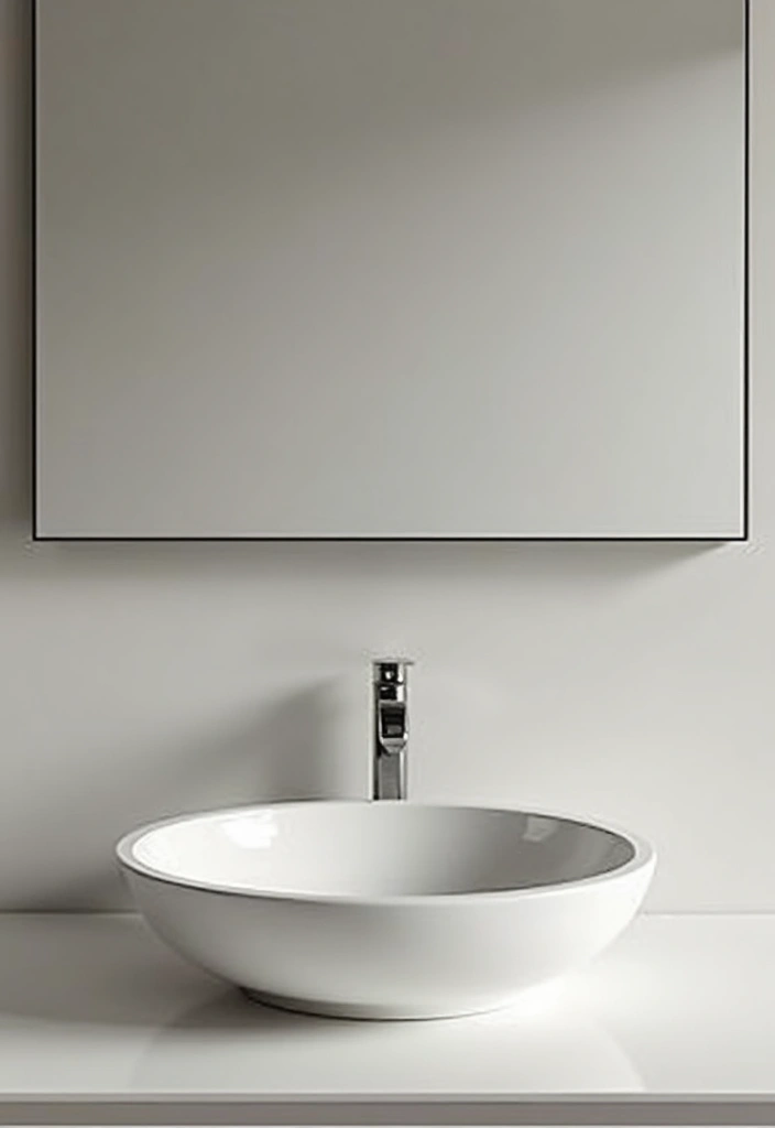 27 Small Bathroom Sink Ideas That Save Space Stylishly 19 27 Small Bathroom Sink Ideas That Save Space Stylishly - 18. Minimalist Basin Sinks