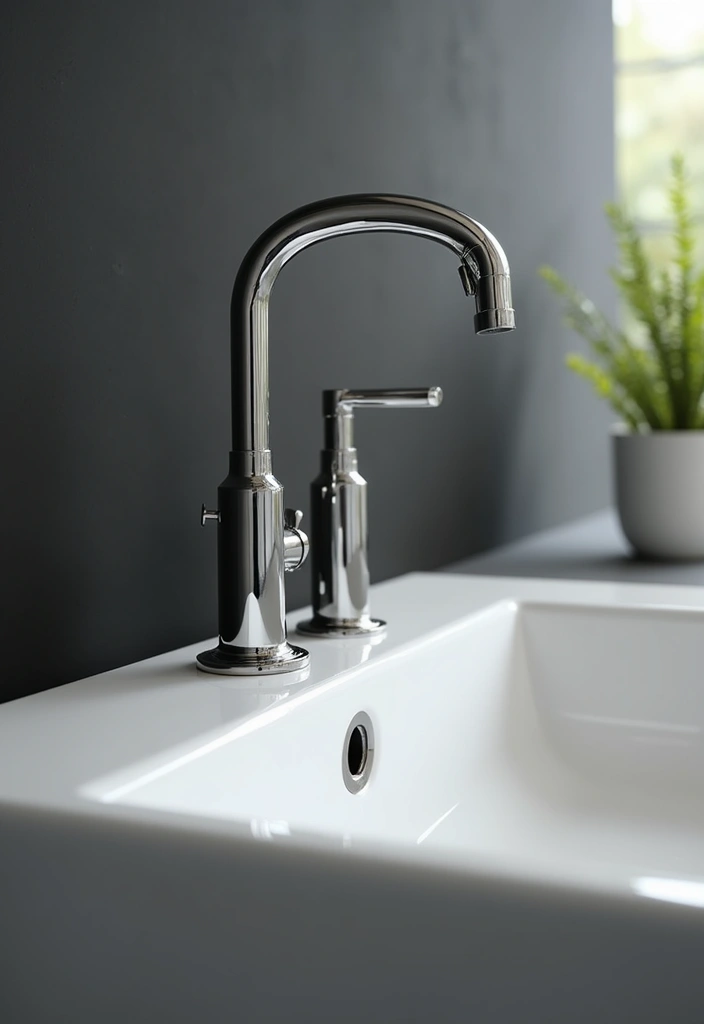 27 Small Bathroom Sink Ideas That Save Space Stylishly 26 27 Small Bathroom Sink Ideas That Save Space Stylishly - 25. Stylish Sink Faucets