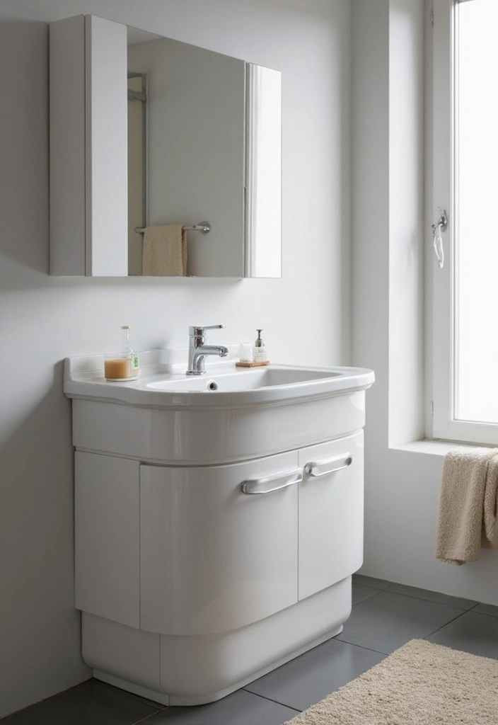 27 Small Bathroom Sink Ideas That Save Space Stylishly 27 27 Small Bathroom Sink Ideas That Save Space Stylishly - 26. Combination Sink and Storage Units