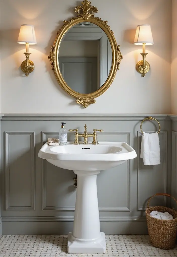 27 Small Bathroom Sink Ideas That Save Space Stylishly 4 27 Small Bathroom Sink Ideas That Save Space Stylishly - 3. Pedestal Sinks