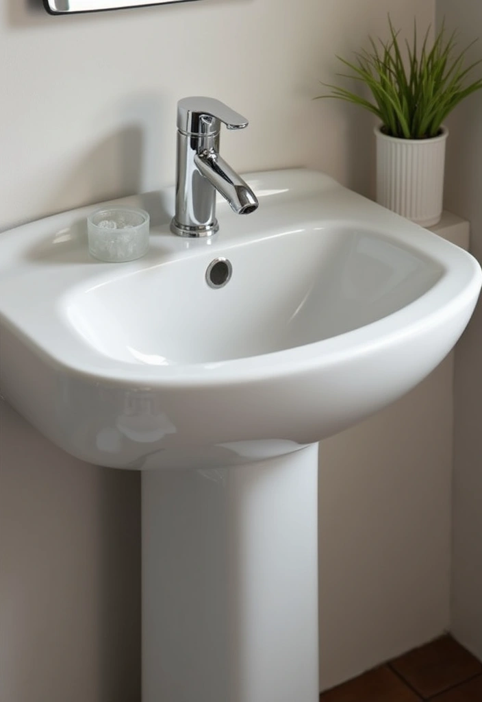 27 Small Bathroom Sink Ideas That Save Space Stylishly 8 27 Small Bathroom Sink Ideas That Save Space Stylishly - 7. Narrow Sink Designs