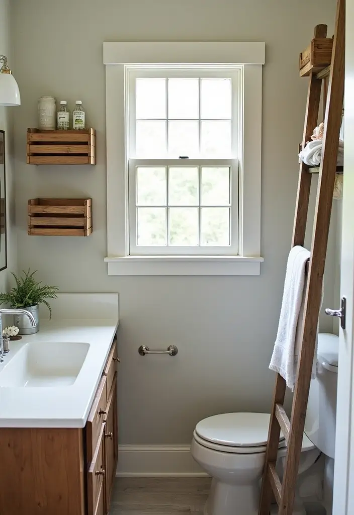 27 Small Cabin Bathroom Ideas With Rustic Charm 21 27 Small Cabin Bathroom Ideas With Rustic Charm - 20. Upcycled Materials