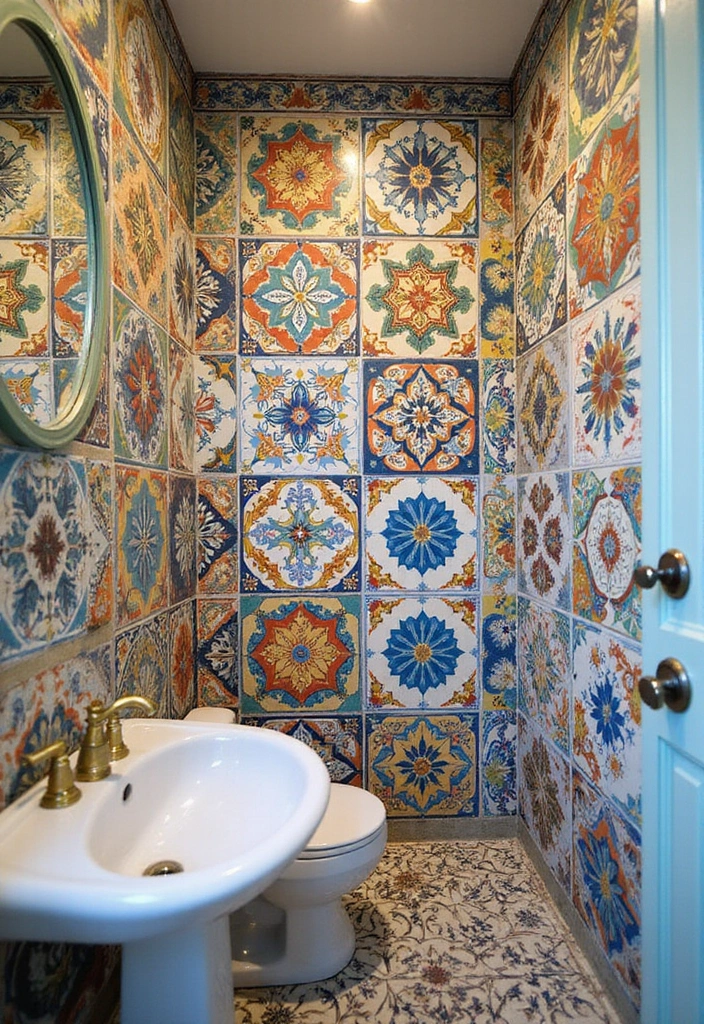 27 Small Victorian Bathroom Designs That Feel Classic 2 27 Small Victorian Bathroom Designs That Feel Classic - 1. Intricate Tile Patterns