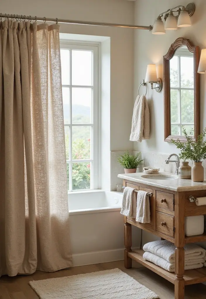 27 Small Victorian Bathroom Designs That Feel Classic 12 27 Small Victorian Bathroom Designs That Feel Classic - 11. Layered Textures