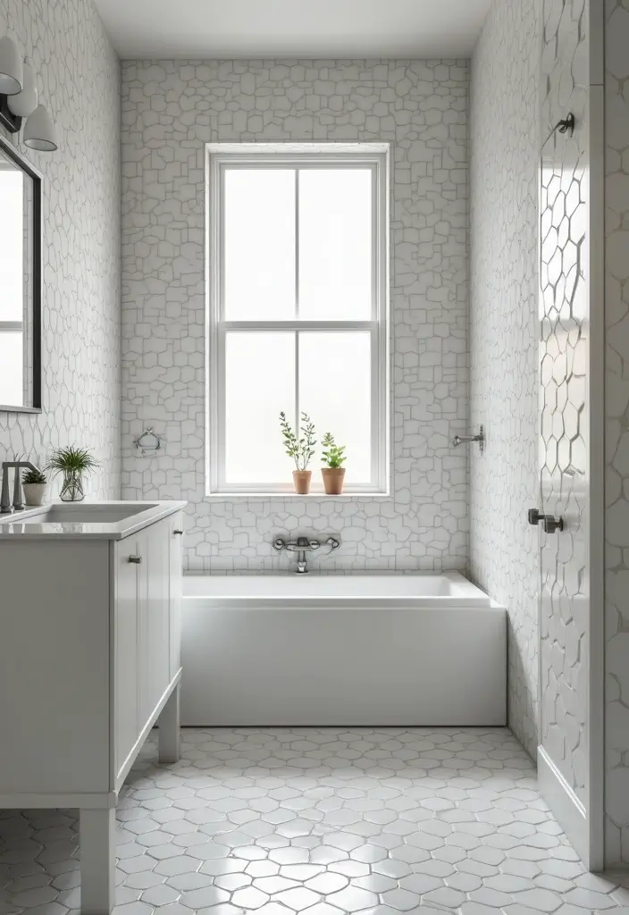 27 Subway Tile Bathroom Wall Designs That Never Go Out of Style 11 27 Subway Tile Bathroom Wall Designs That Never Go Out of Style - 10. Subway Tiles in Unusual Shapes