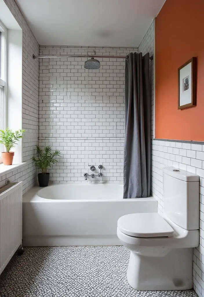 27 Subway Tile Bathroom Wall Designs That Never Go Out of Style 5 27 Subway Tile Bathroom Wall Designs That Never Go Out of Style - 4. Classic Black and White Subway Tiles