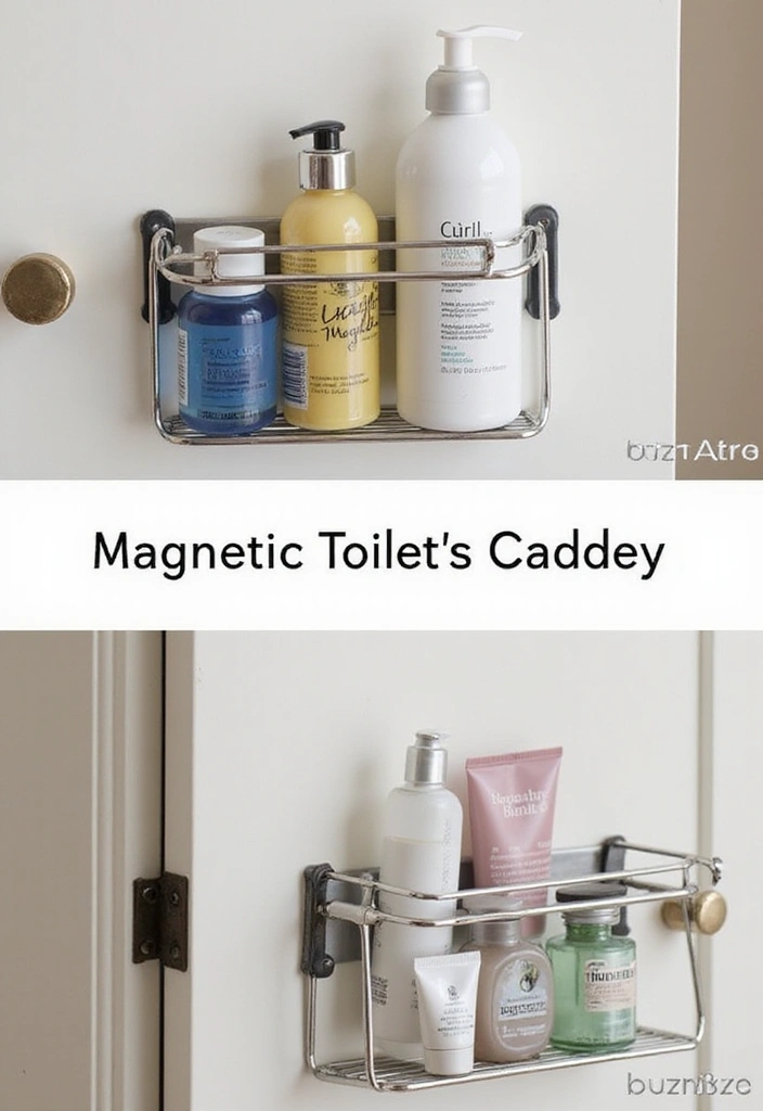 28 Bathroom Caddy Ideas That Organize With Style 14 28 Bathroom Caddy Ideas That Organize With Style - 13. Magnetic Caddies: Innovative Storage Solution