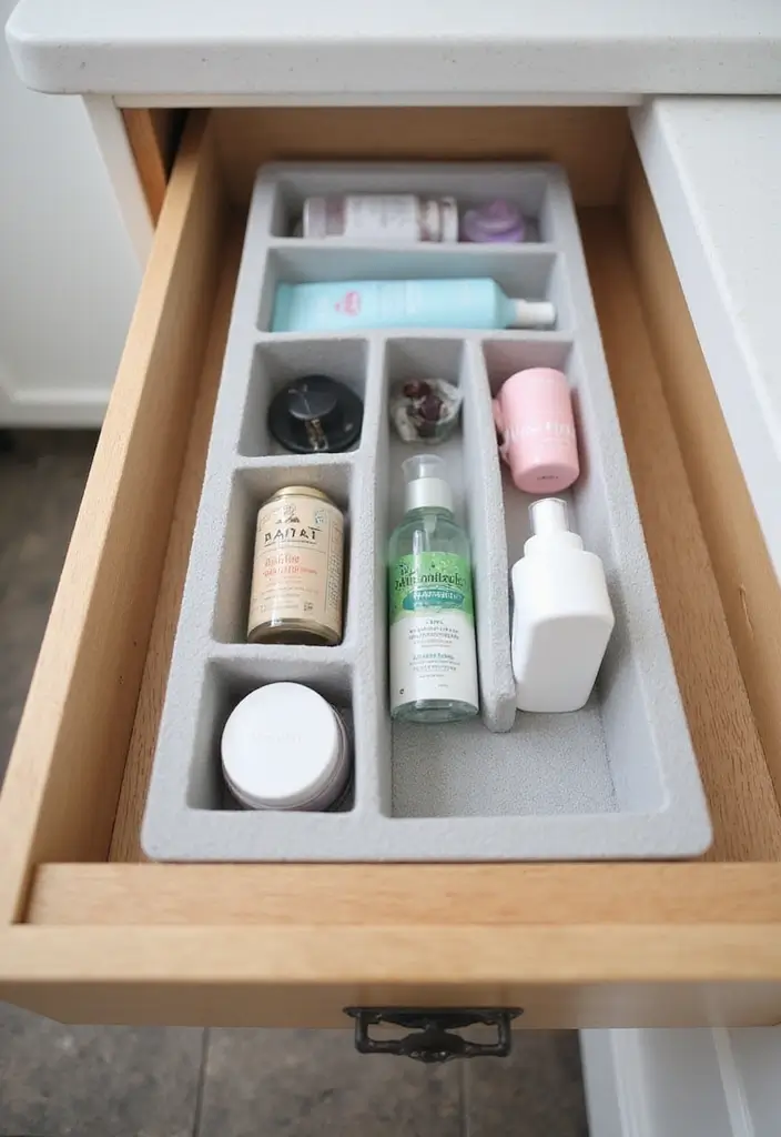 28 Bathroom Caddy Ideas That Organize With Style 20 28 Bathroom Caddy Ideas That Organize With Style - 19. Drawer Dividers: The Hidden Helpers