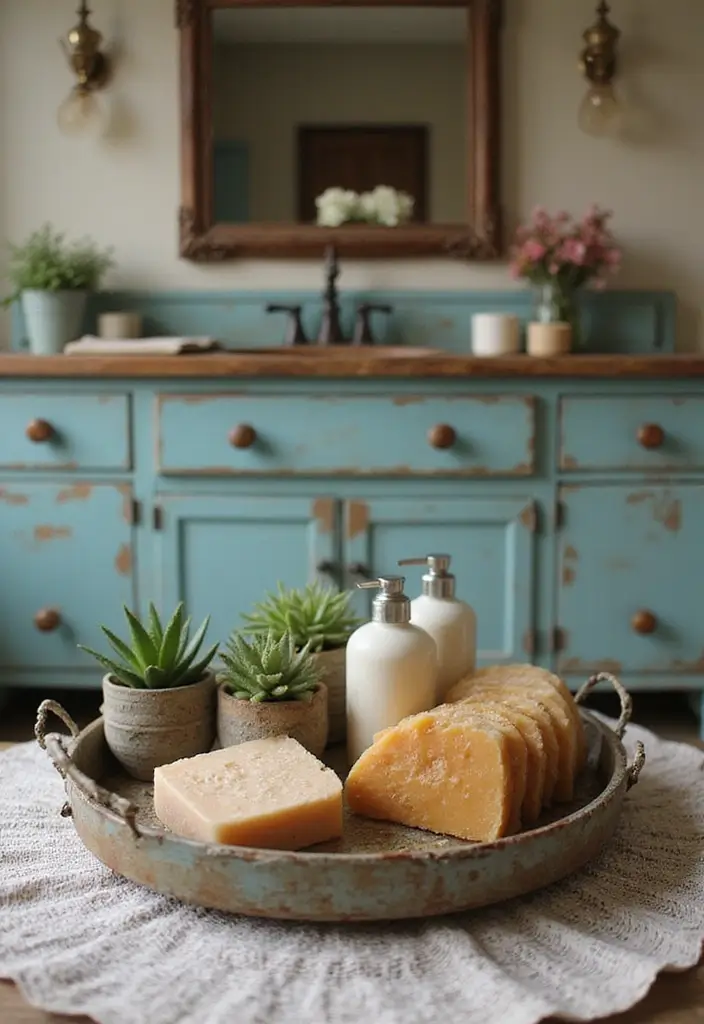 28 Bathroom Caddy Ideas That Organize With Style 3 28 Bathroom Caddy Ideas That Organize With Style - 2. Upcycled Vintage Finds: Unique and Chic