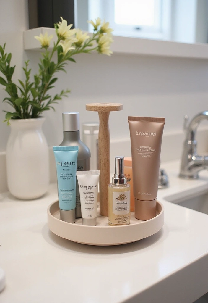 28 Bathroom Caddy Ideas That Organize With Style 24 28 Bathroom Caddy Ideas That Organize With Style - 23. Rotating Caddies: Easy Access