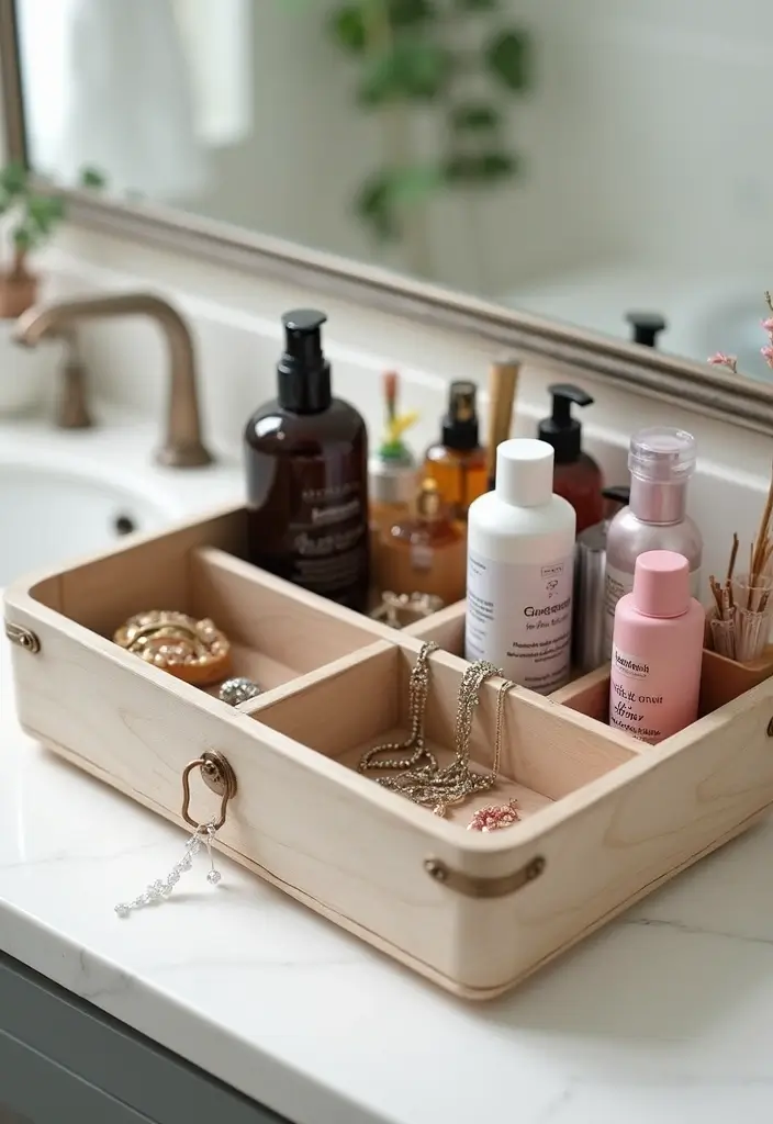 28 Bathroom Caddy Ideas That Organize With Style 25 28 Bathroom Caddy Ideas That Organize With Style - 24. Multi-functional Caddies: More Than One Use