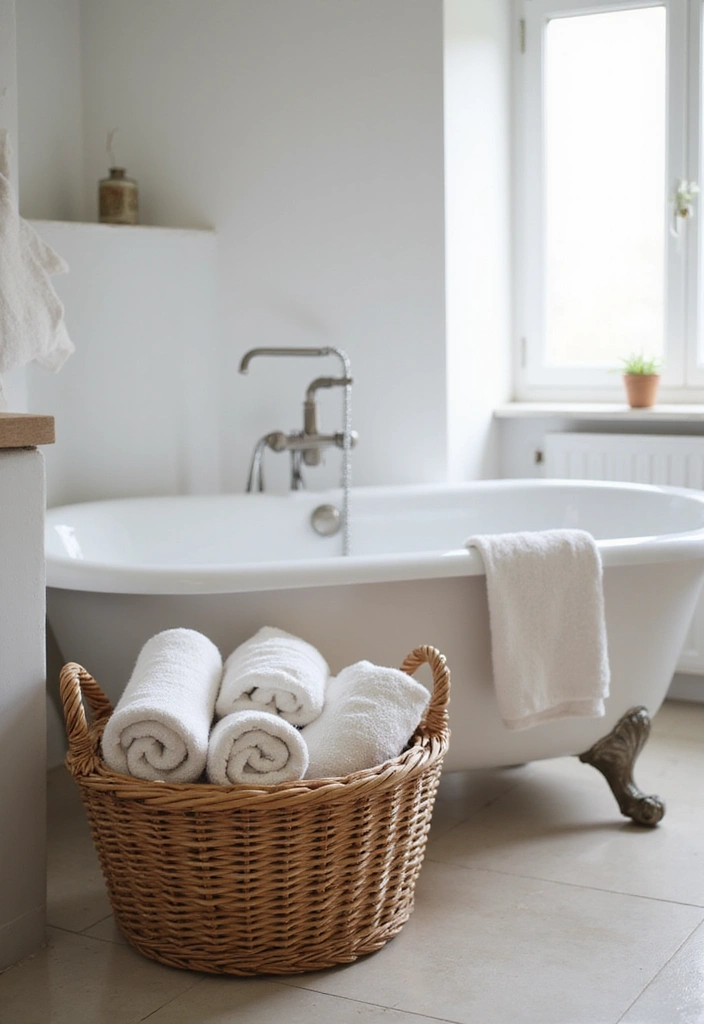 28 Bathroom Caddy Ideas That Organize With Style 9 28 Bathroom Caddy Ideas That Organize With Style - 8. Wicker Baskets: Classic and Cozy