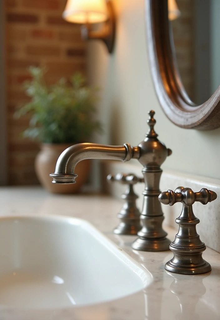 28 Bathroom Country Style Ideas Full of Rustic Charm 20 28 Bathroom Country Style Ideas Full of Rustic Charm - 19. Vintage Faucets