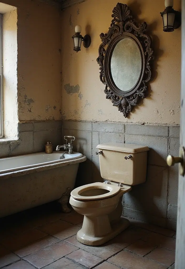 28 Bathroom Country Style Ideas Full of Rustic Charm 3 28 Bathroom Country Style Ideas Full of Rustic Charm - 2. Vintage Toilets
