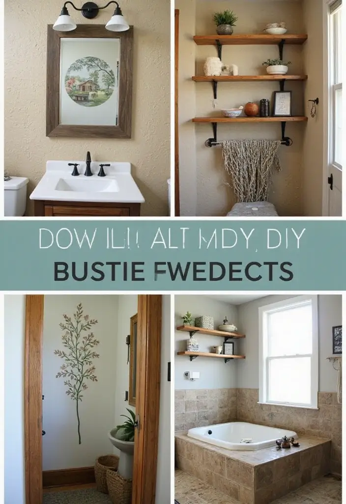 28 Bathroom Country Style Ideas Full of Rustic Charm 28 28 Bathroom Country Style Ideas Full of Rustic Charm - 27. DIY Decor Projects
