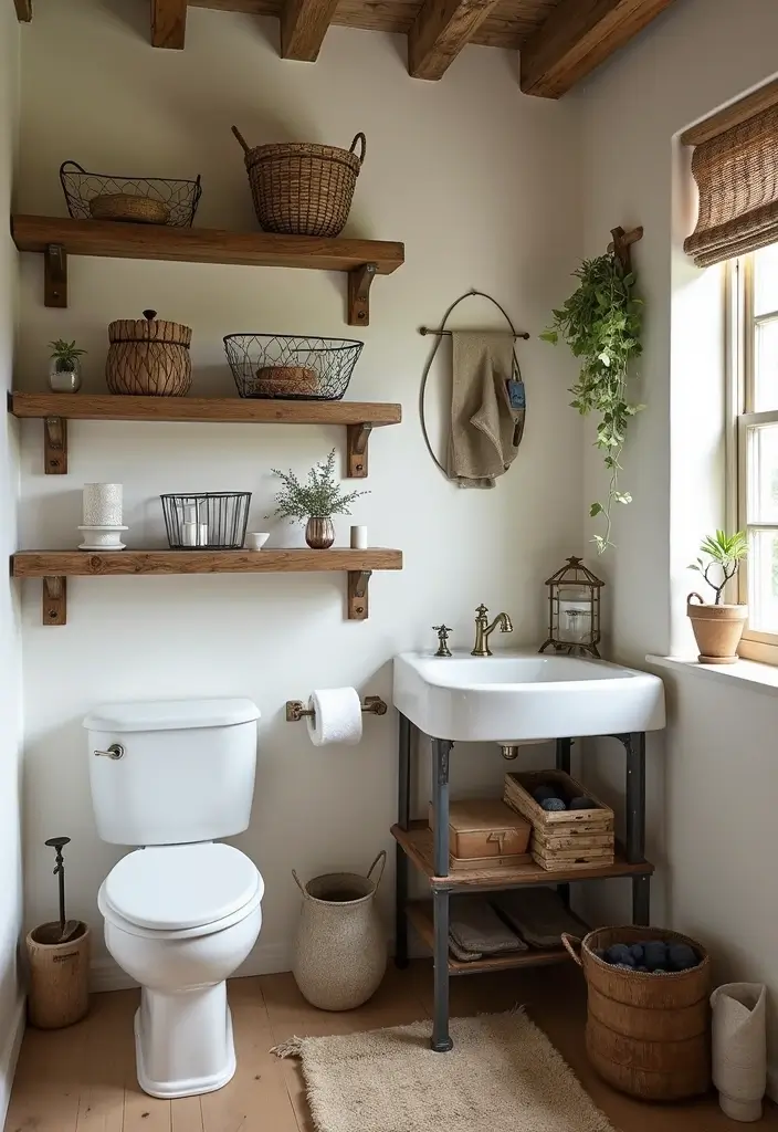 28 Bathroom Country Style Ideas Full of Rustic Charm 8 28 Bathroom Country Style Ideas Full of Rustic Charm - 7. Rustic Accessories