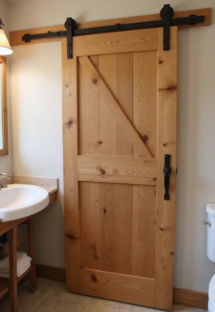 28 Bathroom Country Style Ideas Full of Rustic Charm 9 28 Bathroom Country Style Ideas Full of Rustic Charm - 8. Barn Doors