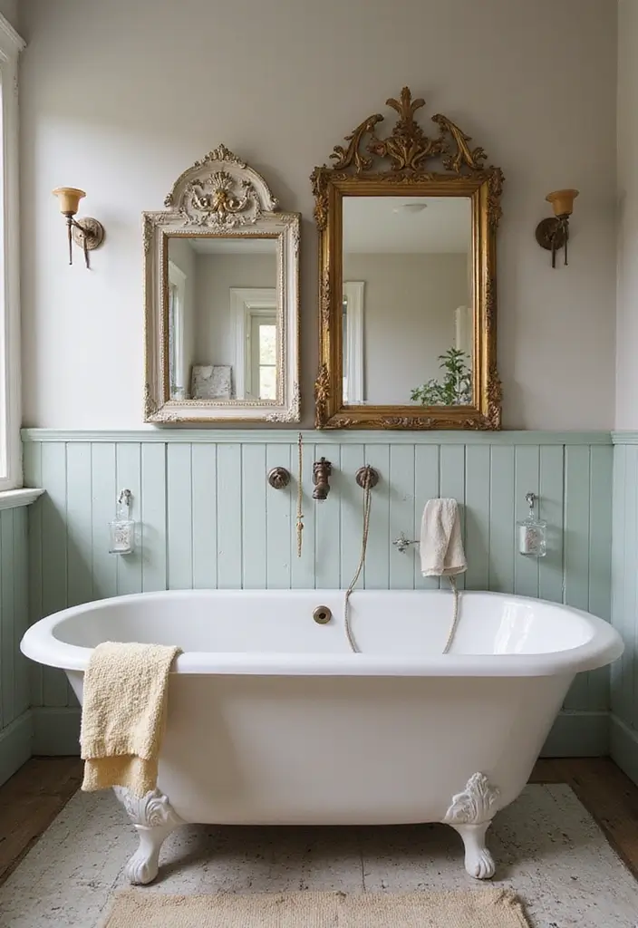 28 Bathroom Decor Luxury Ideas for a Glam Makeover 19 28 Bathroom Decor Luxury Ideas for a Glam Makeover - 18. Vintage Finds
