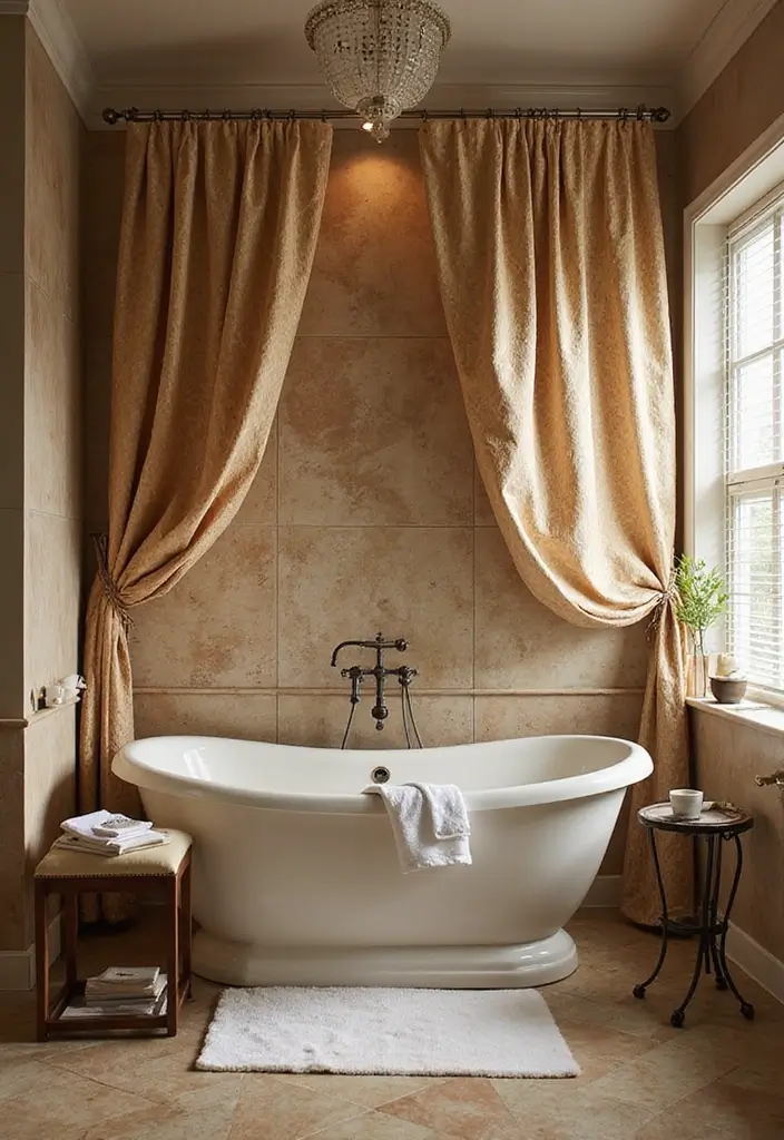 28 Bathroom Decor Luxury Ideas for a Glam Makeover 26 28 Bathroom Decor Luxury Ideas for a Glam Makeover - 25. Luxe Shower Curtains
