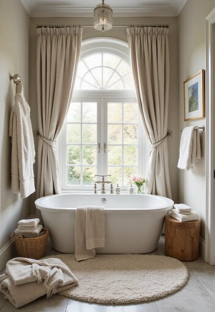 28 Bathroom Decor Luxury Ideas for a Glam Makeover 5 28 Bathroom Decor Luxury Ideas for a Glam Makeover - 4. Luxurious Textiles
