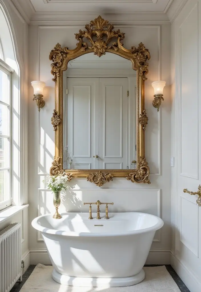 28 Bathroom Decor Luxury Ideas for a Glam Makeover 7 28 Bathroom Decor Luxury Ideas for a Glam Makeover - 6. Statement Mirrors