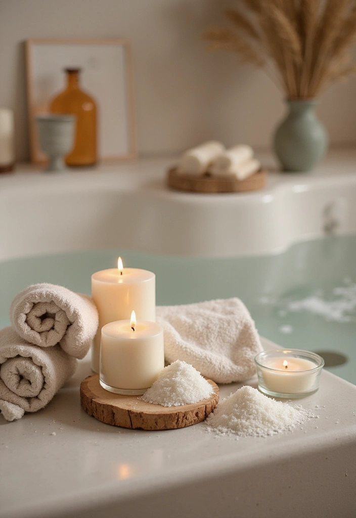 28 Bathroom Ideas Green and Serene for a Natural Vibe 21 28 Bathroom Ideas Green and Serene for a Natural Vibe - 20. Tranquil Bathing Rituals