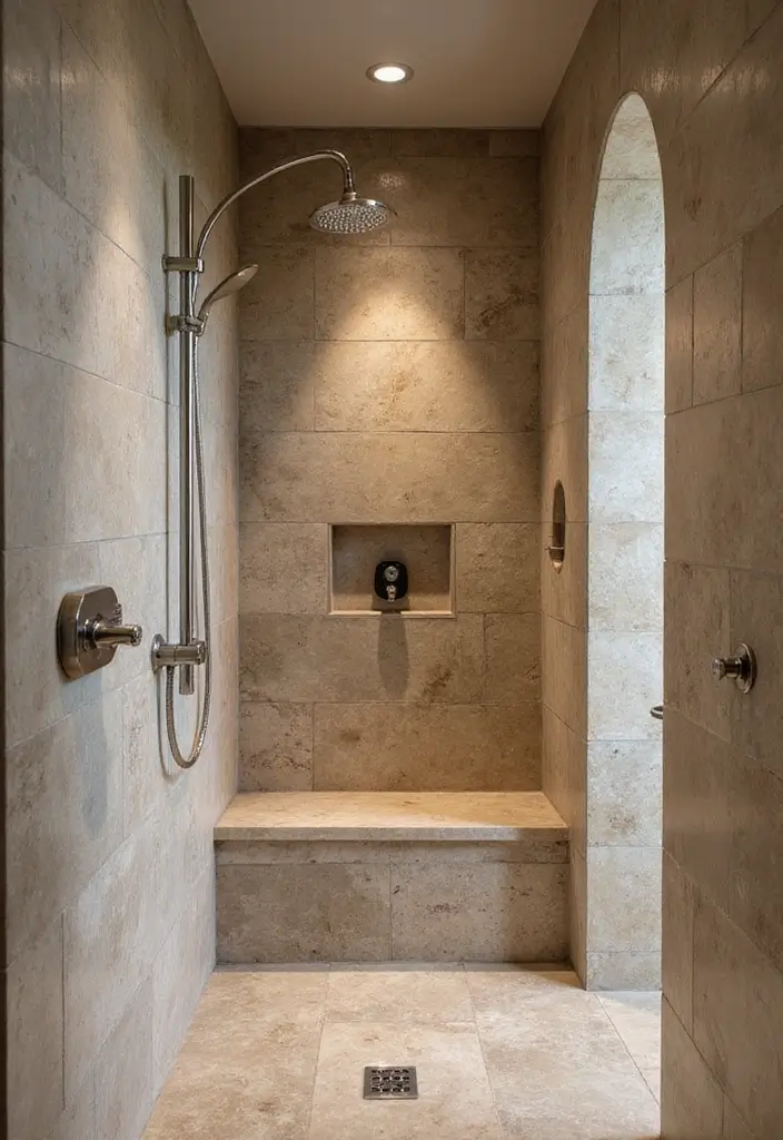 28 Bathroom Ideas Green and Serene for a Natural Vibe 25 28 Bathroom Ideas Green and Serene for a Natural Vibe - 24. Spa-Style Walk-In Showers