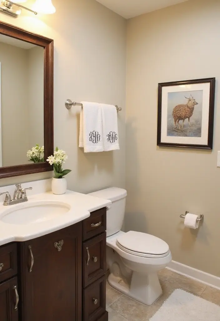 28 Bathroom Ideas Green and Serene for a Natural Vibe 29 28 Bathroom Ideas Green and Serene for a Natural Vibe - 28. Personalized Touches